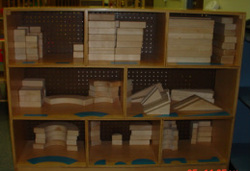 Picture of a block cabinet with shape labels.