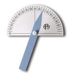 Picture of braille/large print protractor