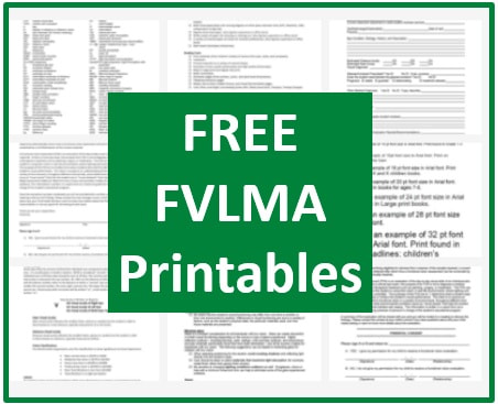 collage of printables with text free FVLMA printables