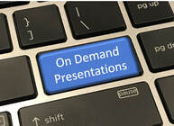 On Demand Presentations text on enter key of keyboard