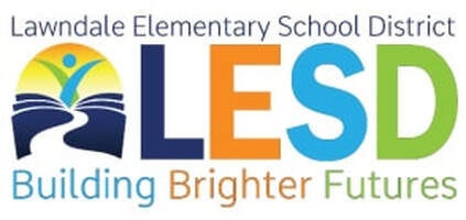 Lawndale Elementary School District logo with phrase Building Brighter Futures