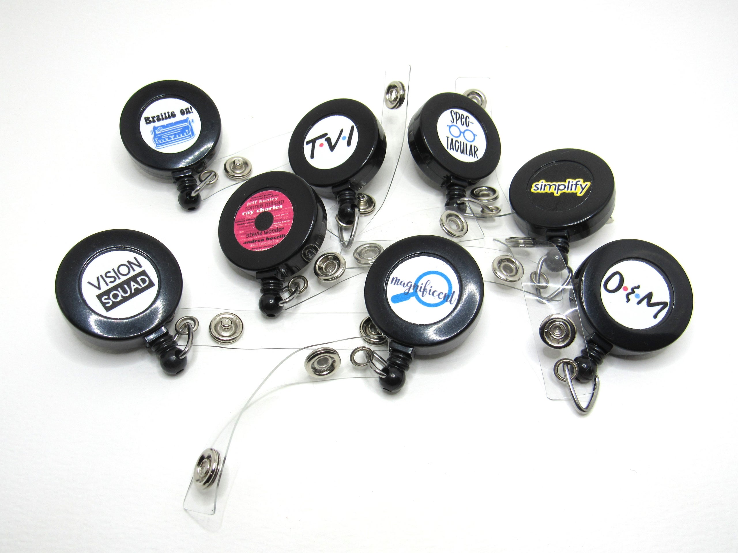 Vision-Themed Retractable Badge Holder